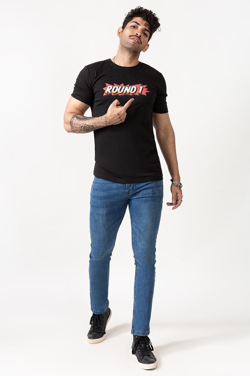 Black Graphic Tee JGP-URB-D194