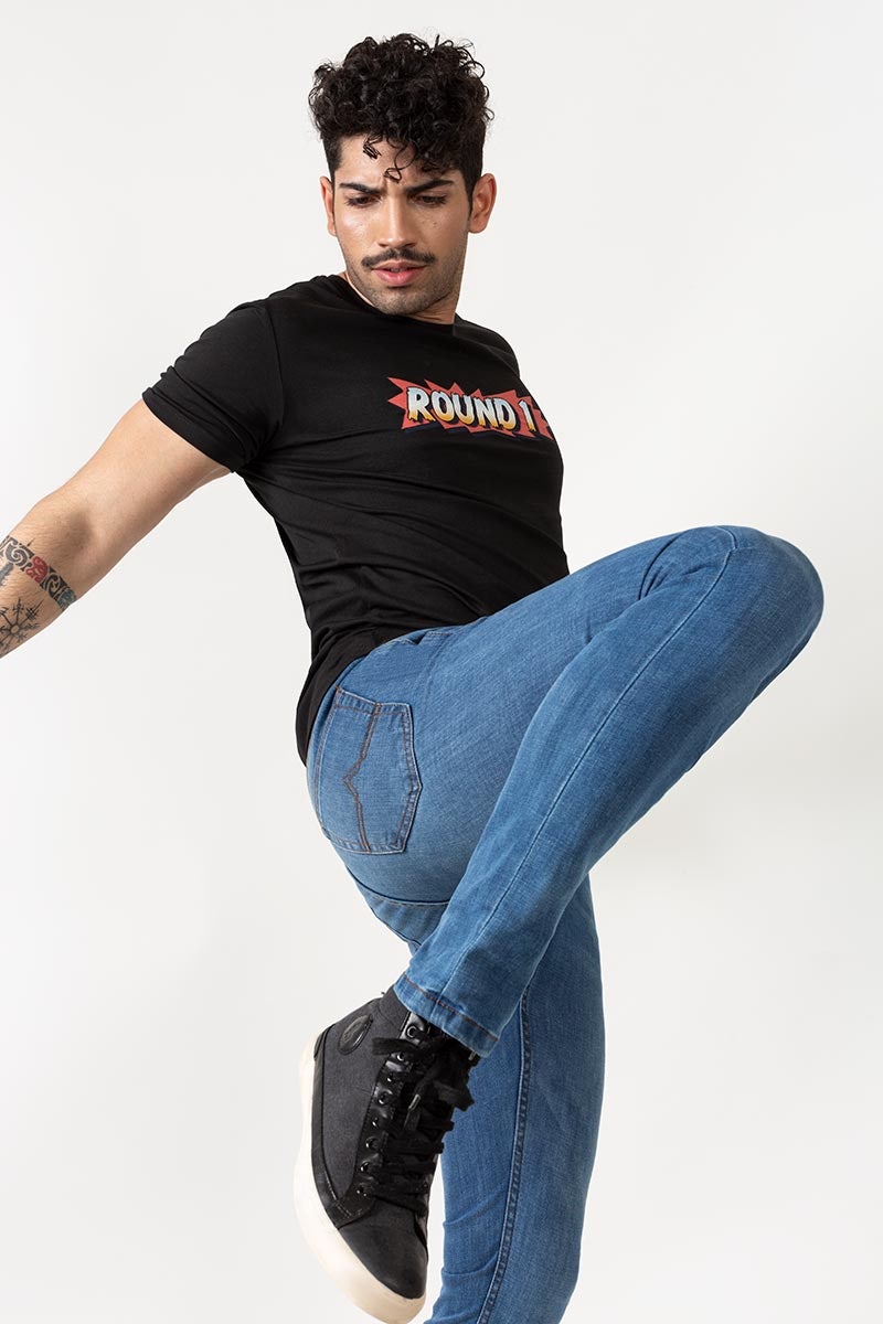 Black Graphic Tee JGP-URB-D194