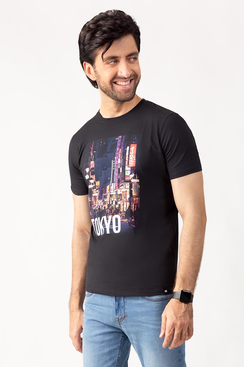 Black Fashion T-Shirt JGP-URB-D211