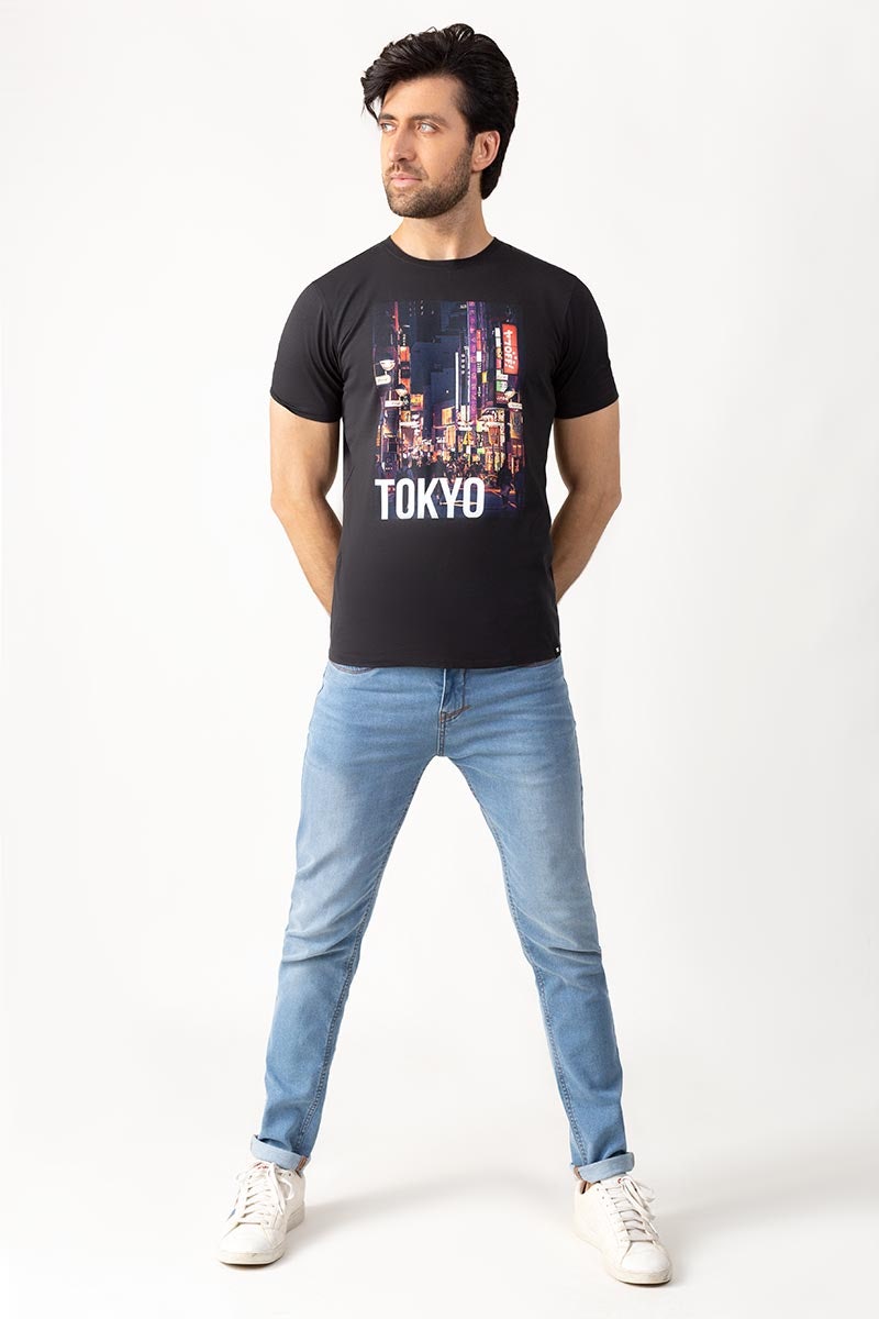 Black Fashion T-Shirt JGP-URB-D211