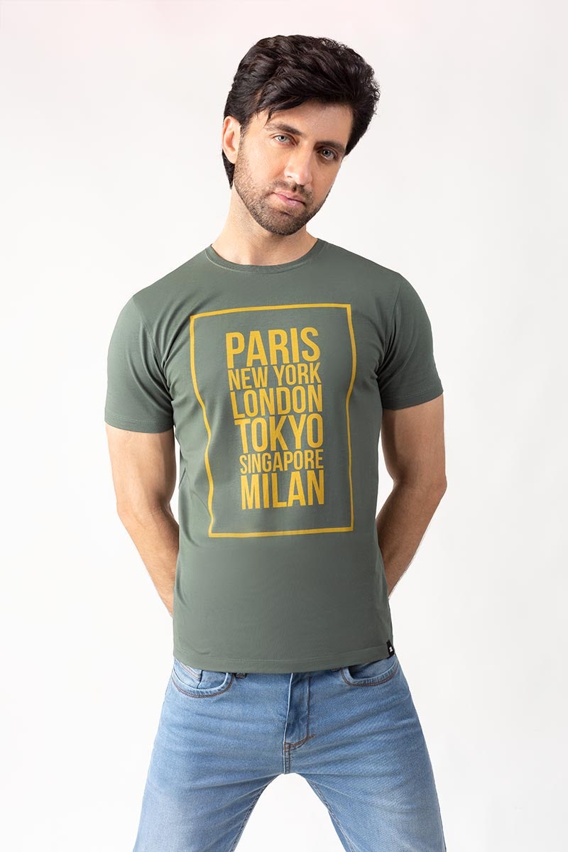 Green Fashion T-Shirt JGP-URB-D212