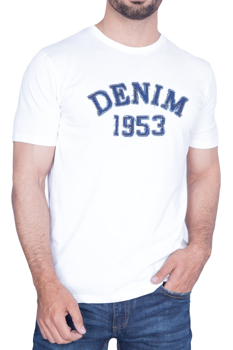 Denim Blanc -  White Urban Graphic T-Shirt JGP-URB-D40-02