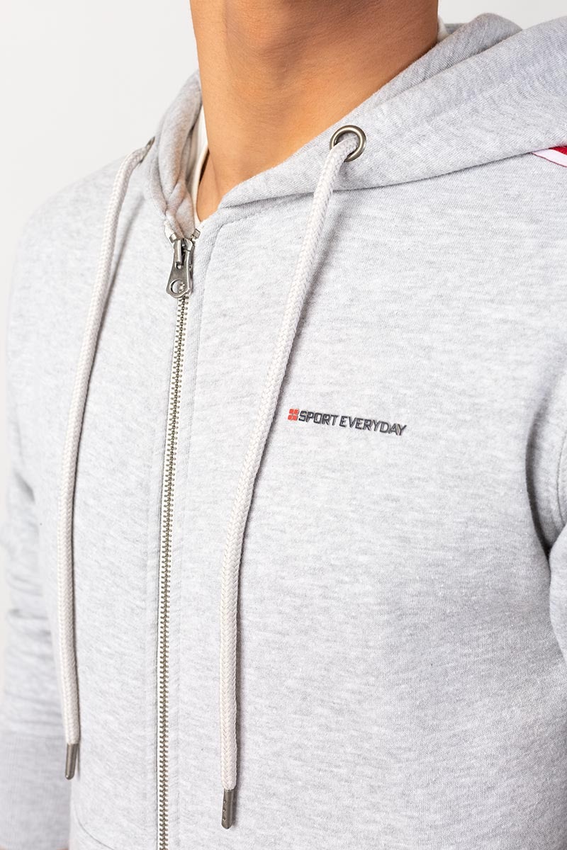 Ash Grey Zipper JKT-HZJ-D40-01