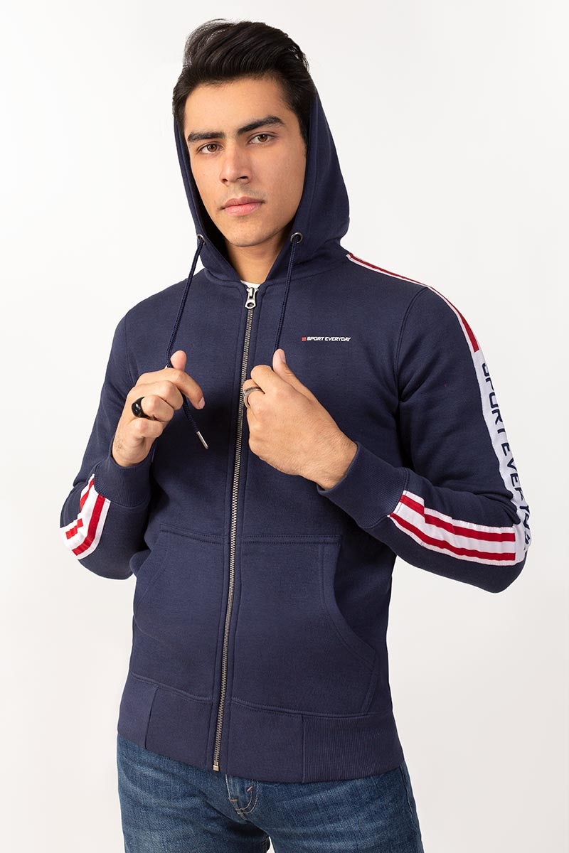 Navy Zipper JKT-HZJ-D40-02