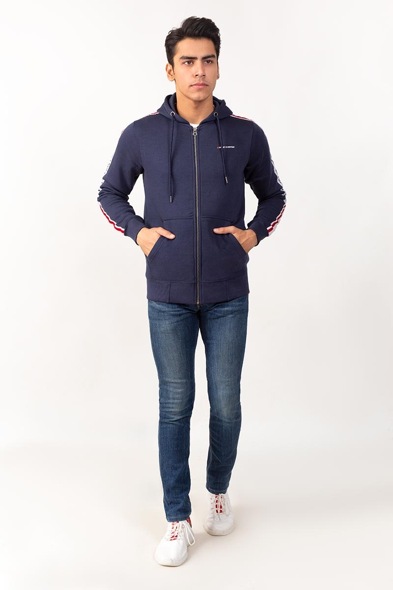 Navy Zipper JKT-HZJ-D40-02