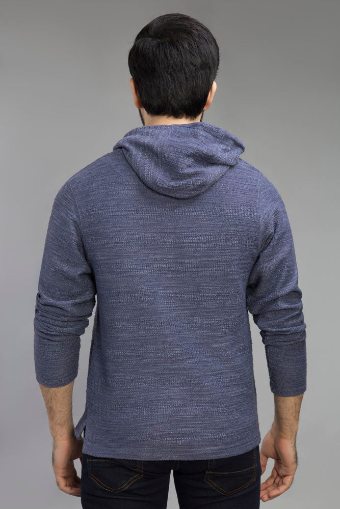 Indigo Hooded Zipper Jacket JKT-HZJ-D27-02