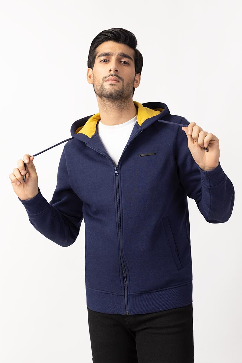 Navy Zipper Jacket JKT-HZJ-D37-02