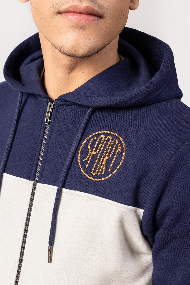 Navy Red Zipper Jacket JKT-HZJ-D38-01