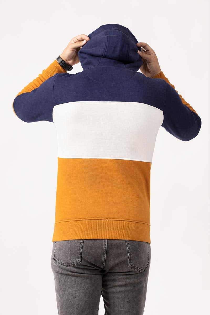 Navy Brown Zipper Jacket JKT-HZJ-D38-02