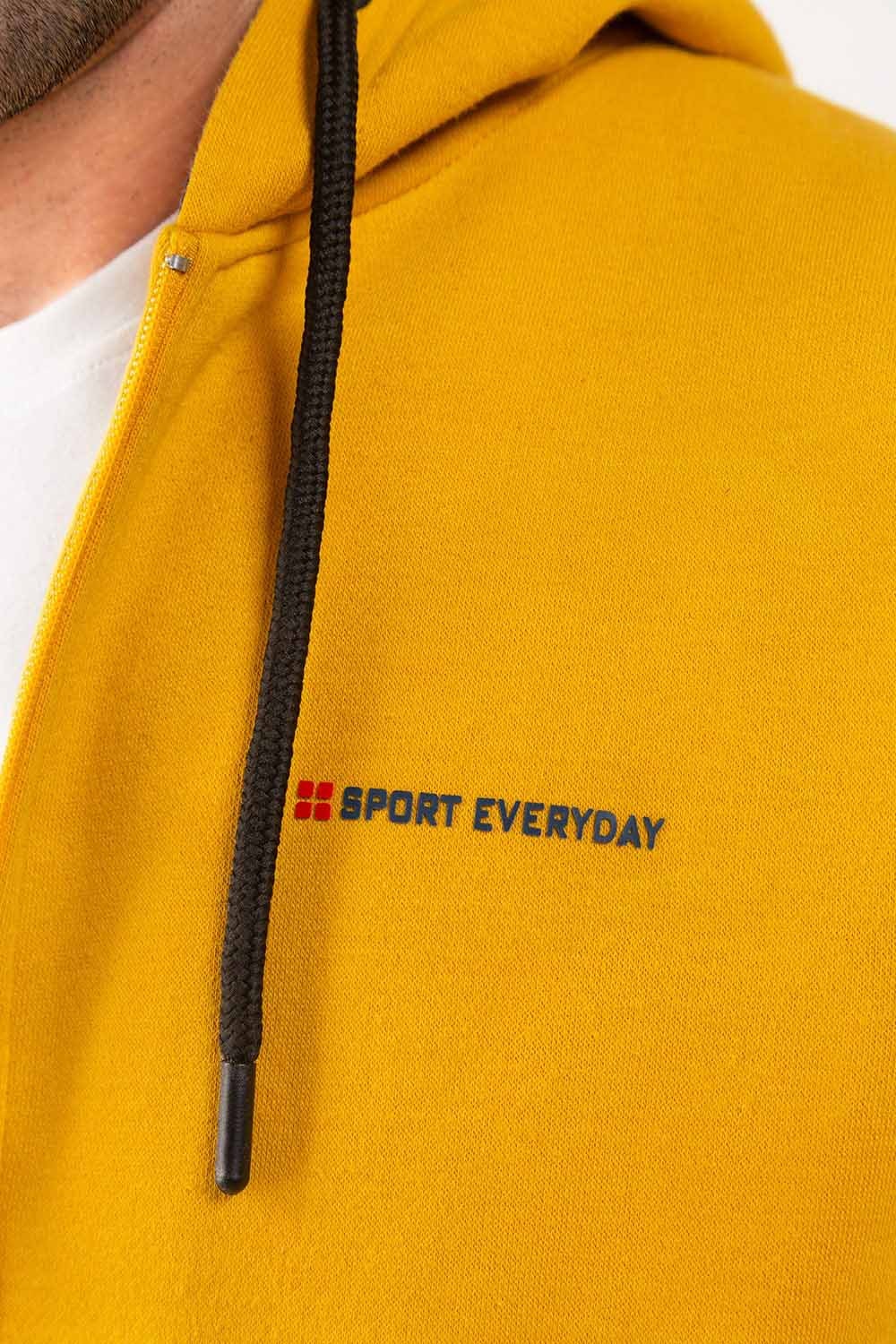 Mustard Hoodie Zipper Jacket JKT-HZJ-D43-01