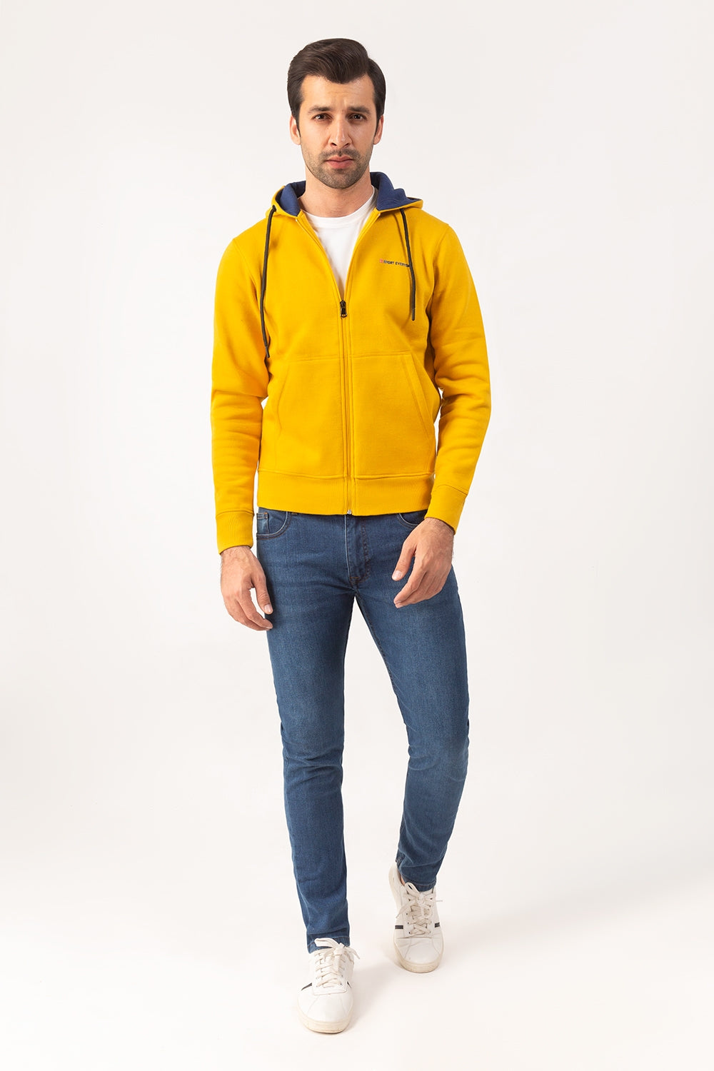 Mustard Hoodie Zipper Jacket JKT-HZJ-D43-01