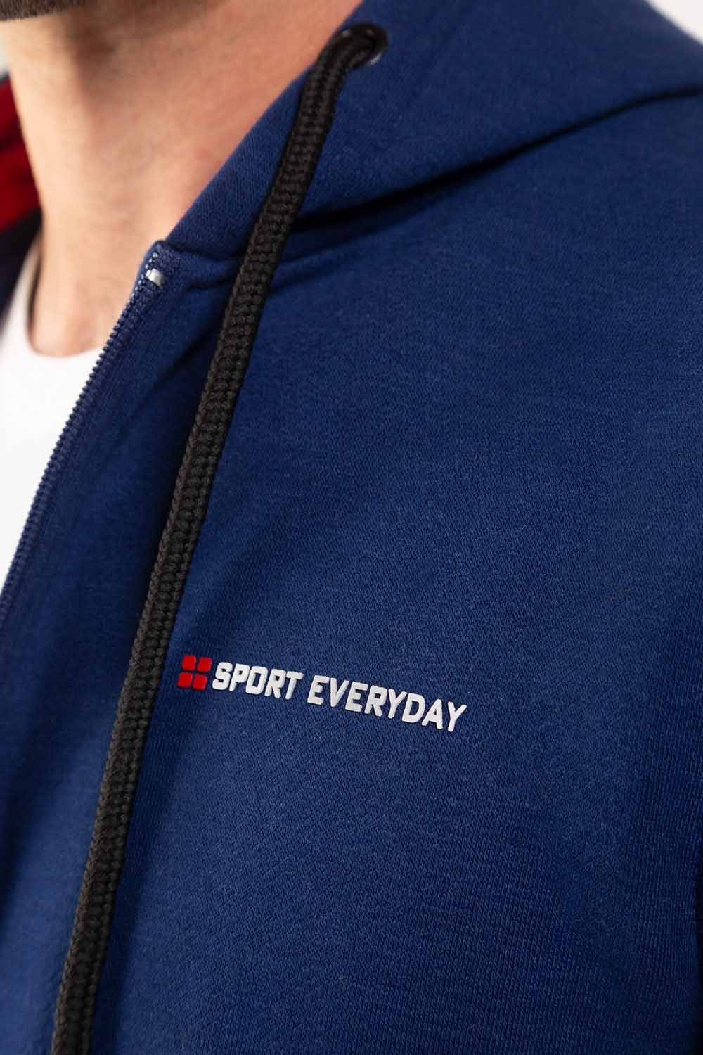 Navy Hoodie Zipper Jacket JKT-HZJ-D43-02