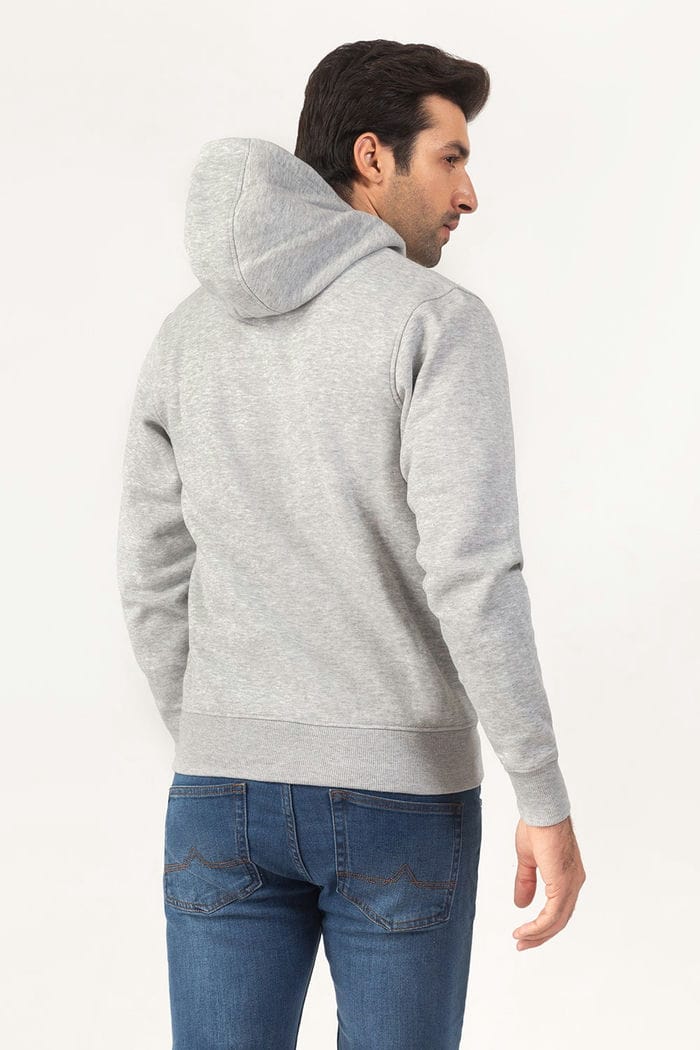 Ash Grey Hoodie Zipper Jacket JKT-HZJ-D43-05