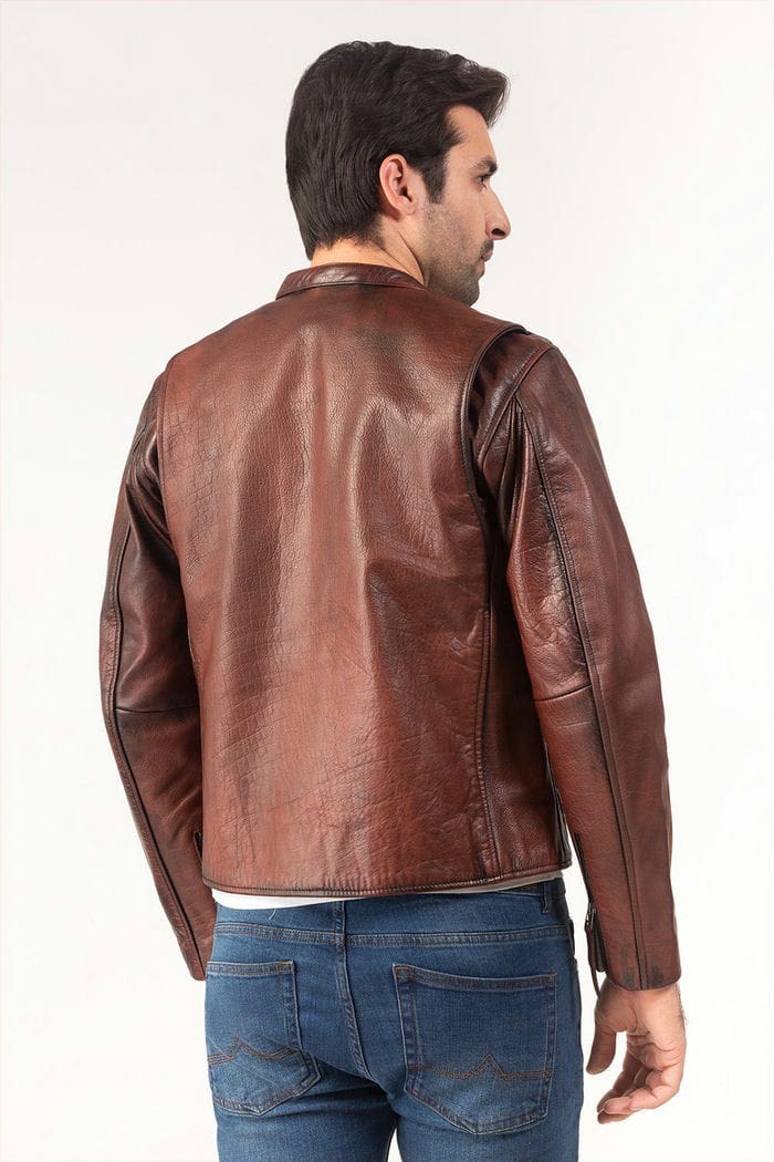 Red Leather Jacket JKT-LETH-D36-01