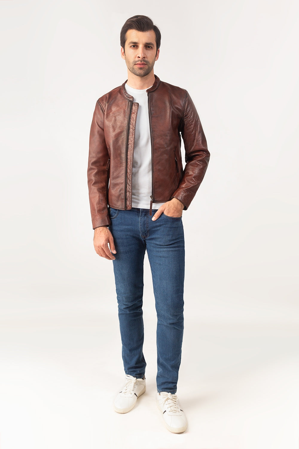 Red Leather Jacket JKT-LETH-D36-01