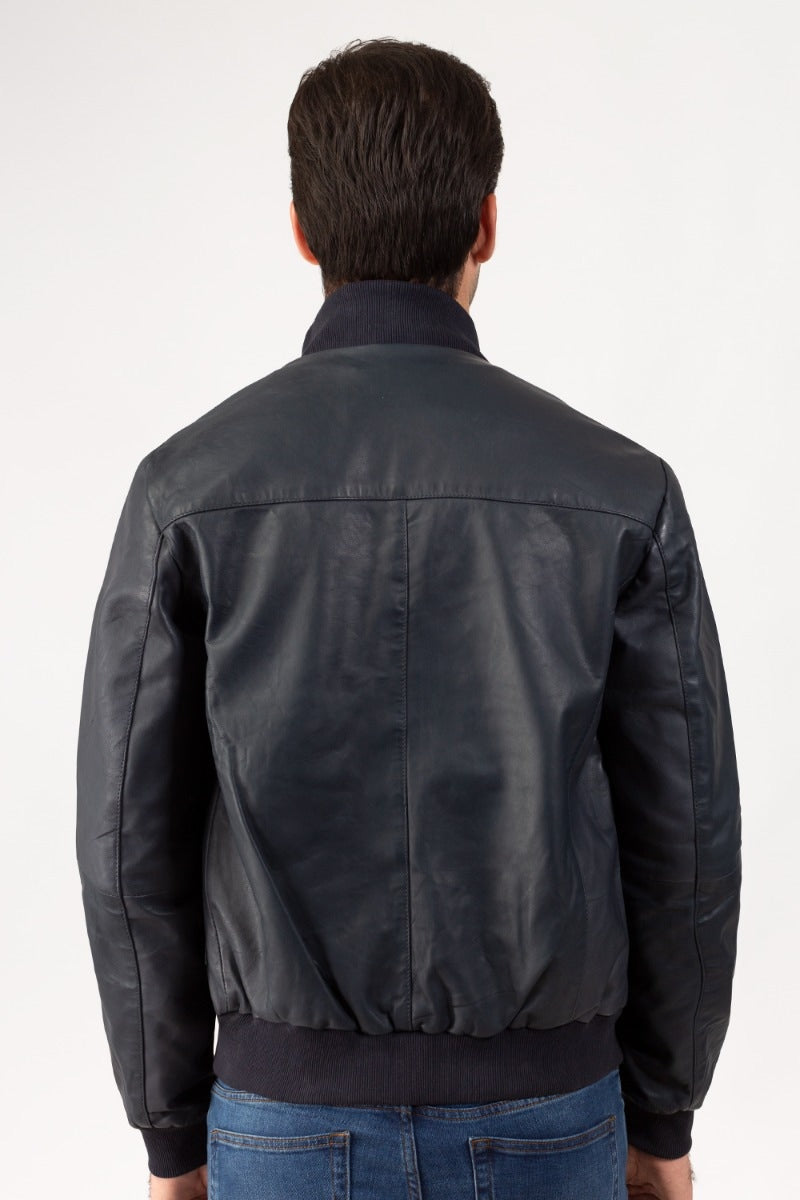 Navy Jacket JKT-LETH-D38-01