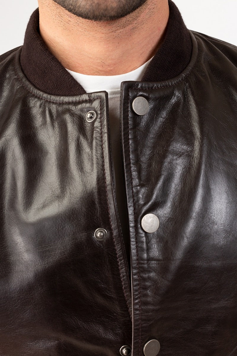 Brown Jacket JKT-LETH-D40-01