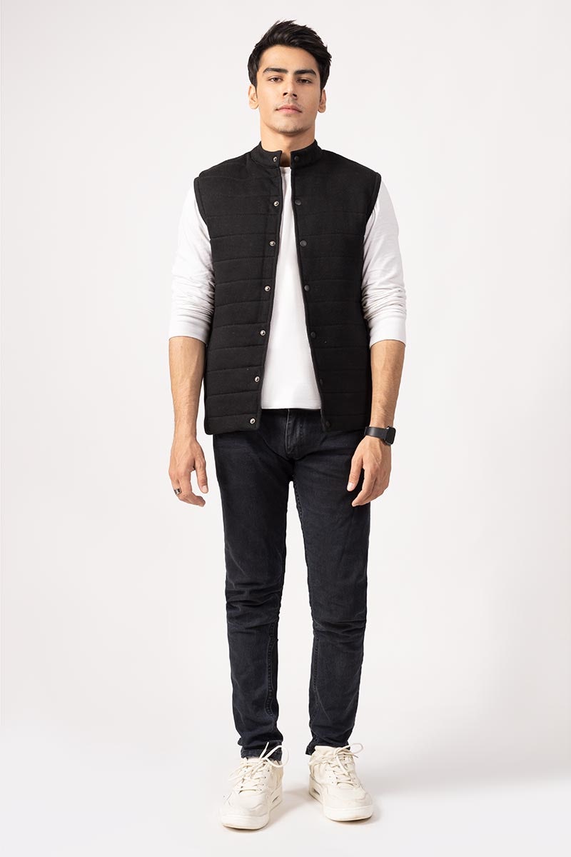 Black Vest Jacket JKT-MNV-D23-01