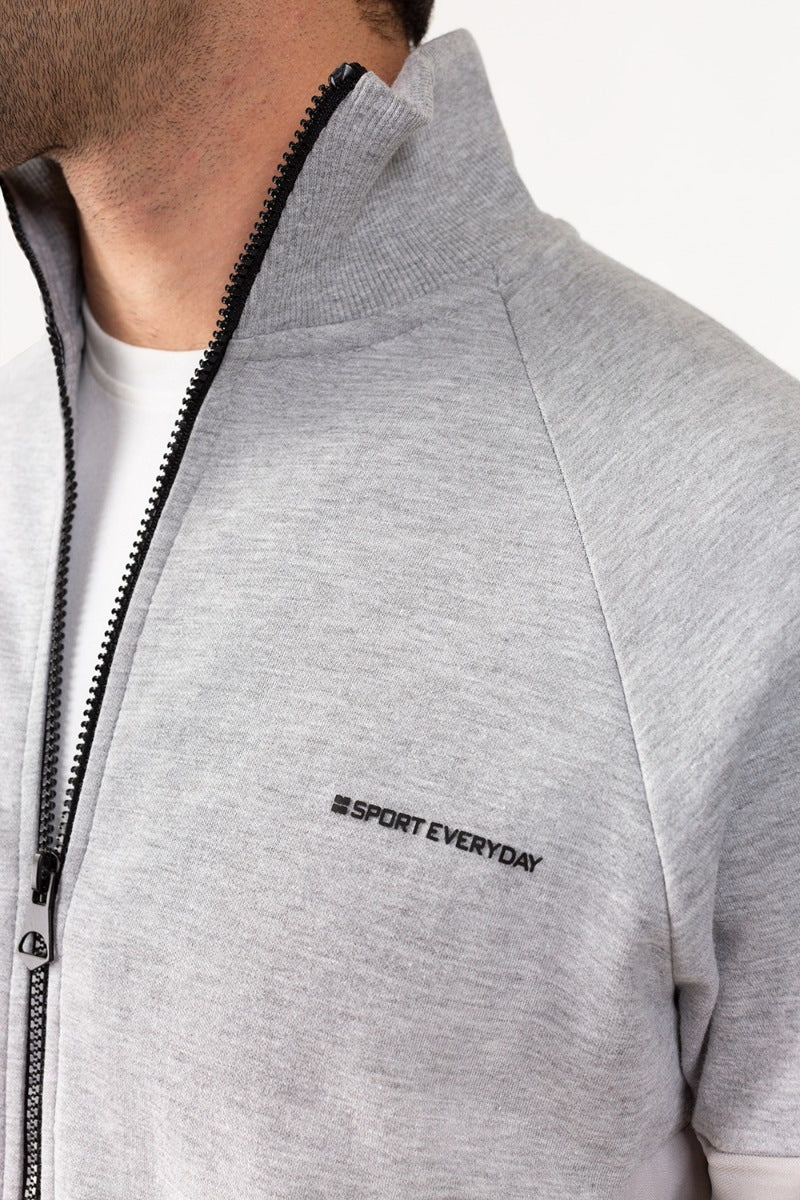 Ash Grey Zipper Jacket JKT-MNZ-73-02