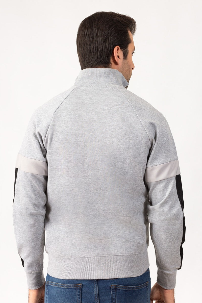 Ash Grey Zipper Jacket JKT-MNZ-73-02