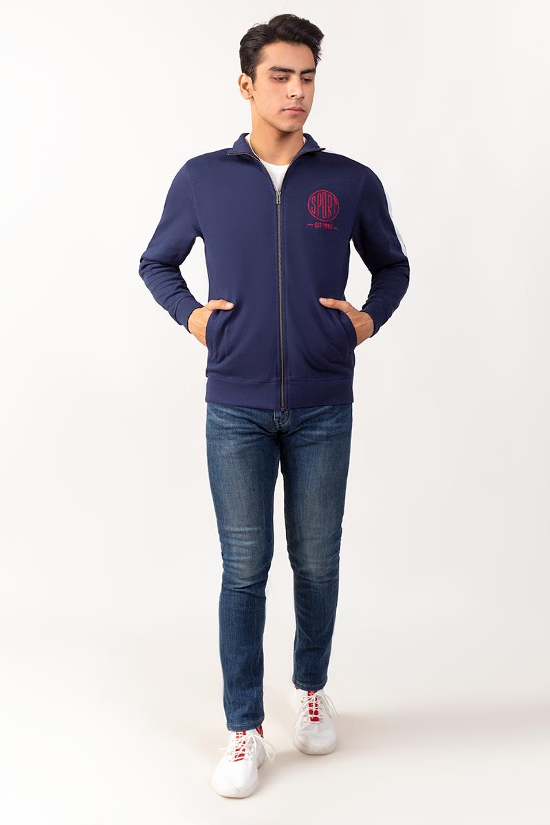 Navy Zipper JKT-MNZ-74-01