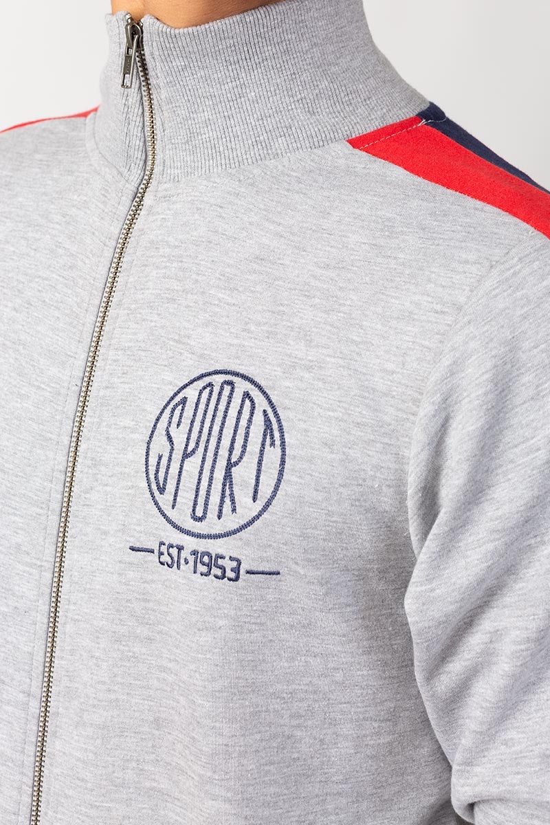 Ash Grey Zipper JKT-MNZ-74-02