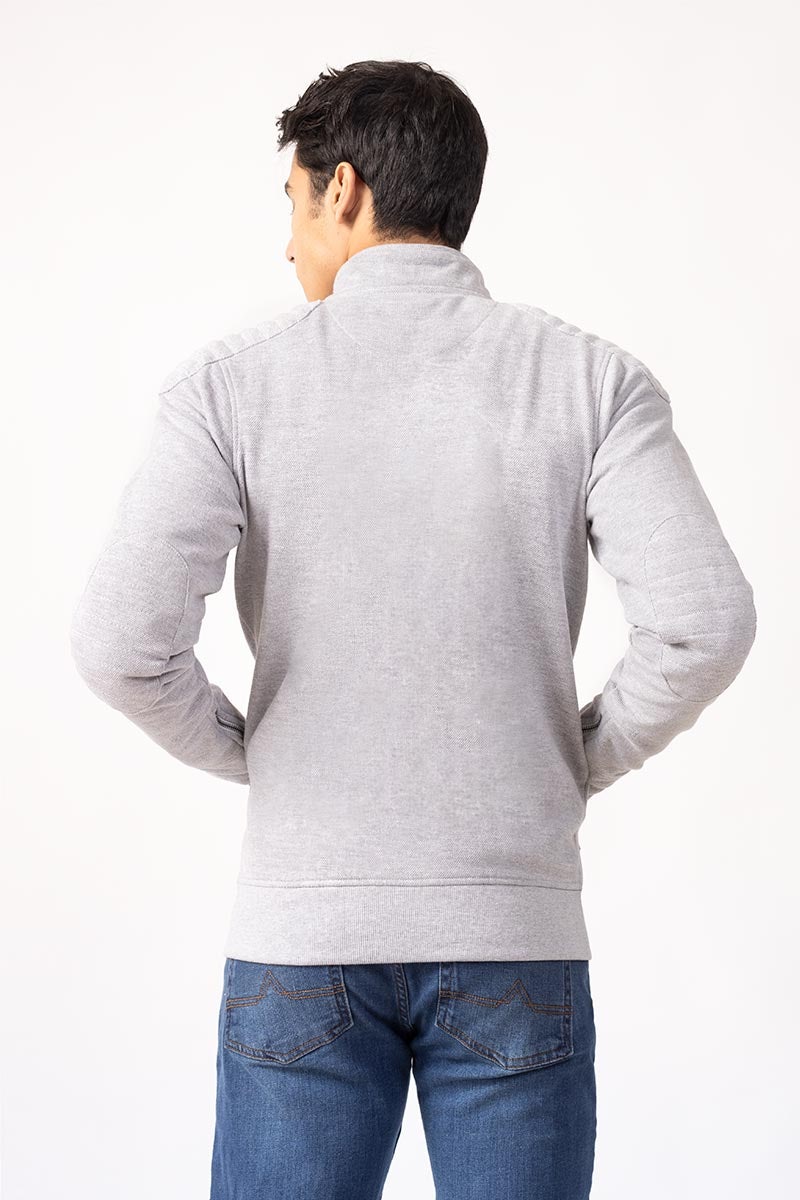 Ash Grey Zipper Jacket JKT-MNZ-75-01