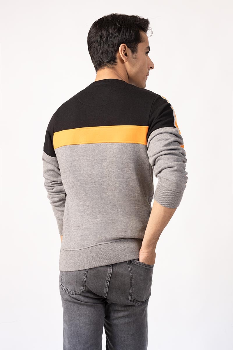 BLACK ORANGE SWEATSHIRT JKT-MSS-14-01