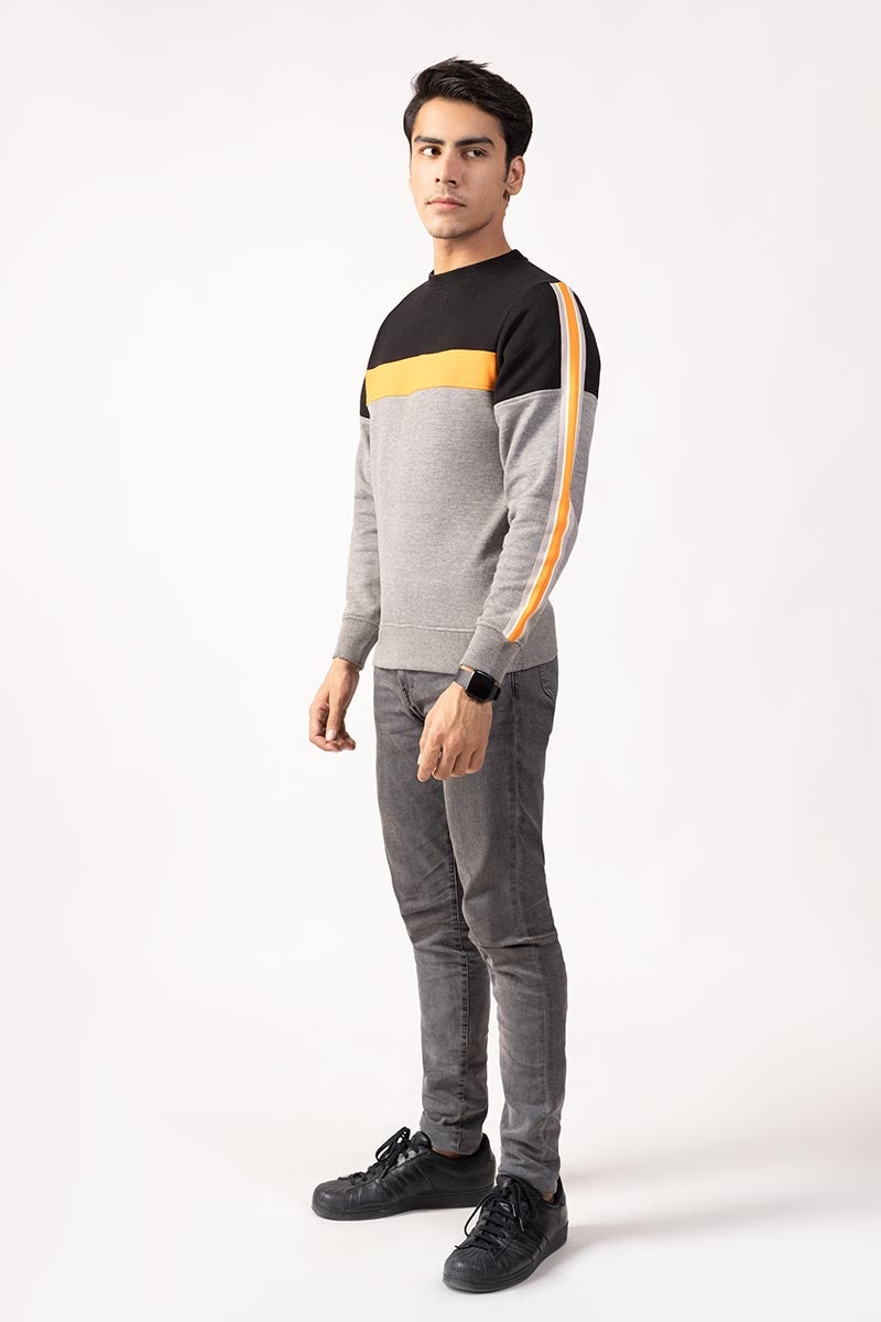 BLACK ORANGE SWEATSHIRT JKT-MSS-14-01