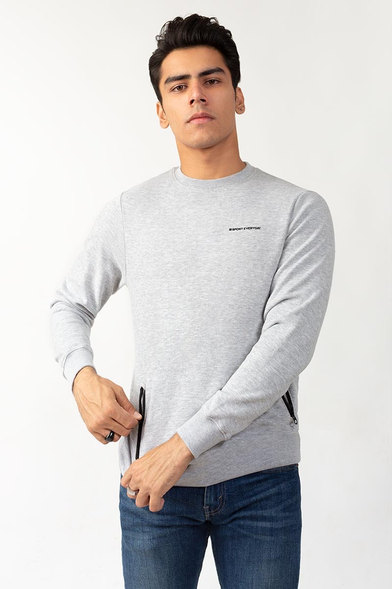 Ash Grey SweatShirt JKT-MSS-15-03
