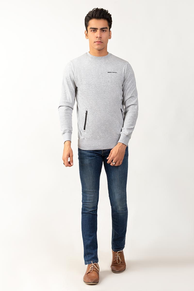 Ash Grey SweatShirt JKT-MSS-15-03