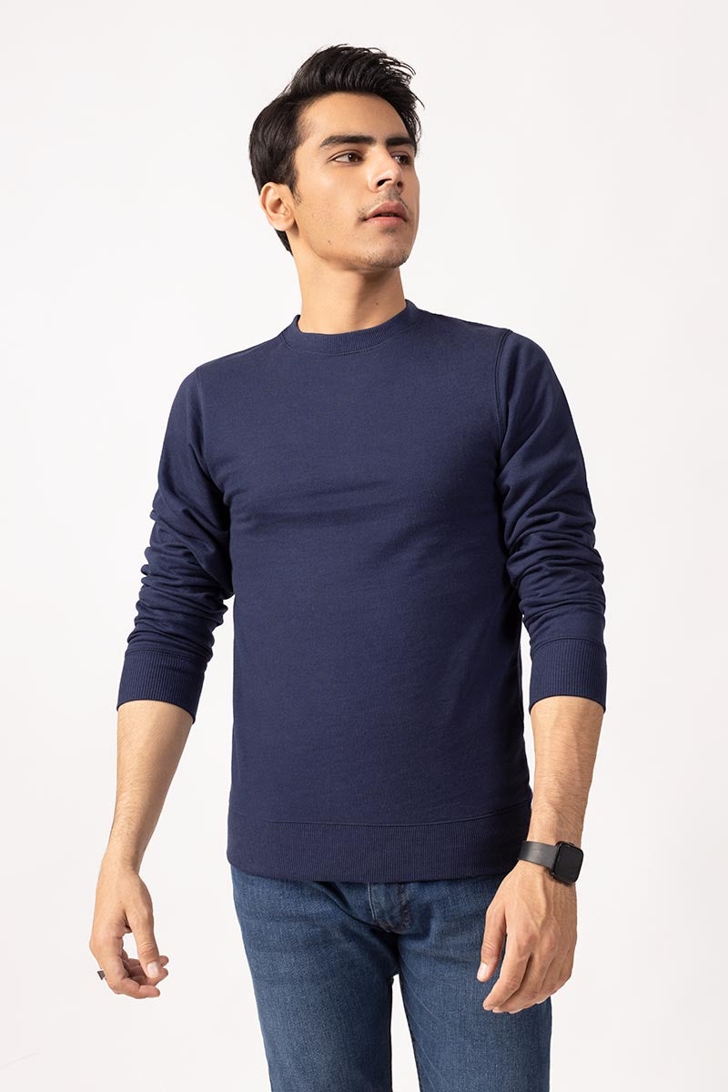 Navy Sweat Shirt JKT-MSS-17-02