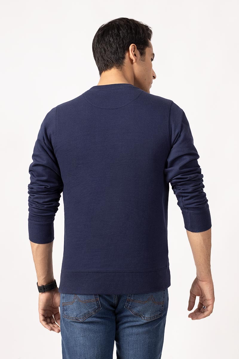 Navy Sweat Shirt JKT-MSS-17-02