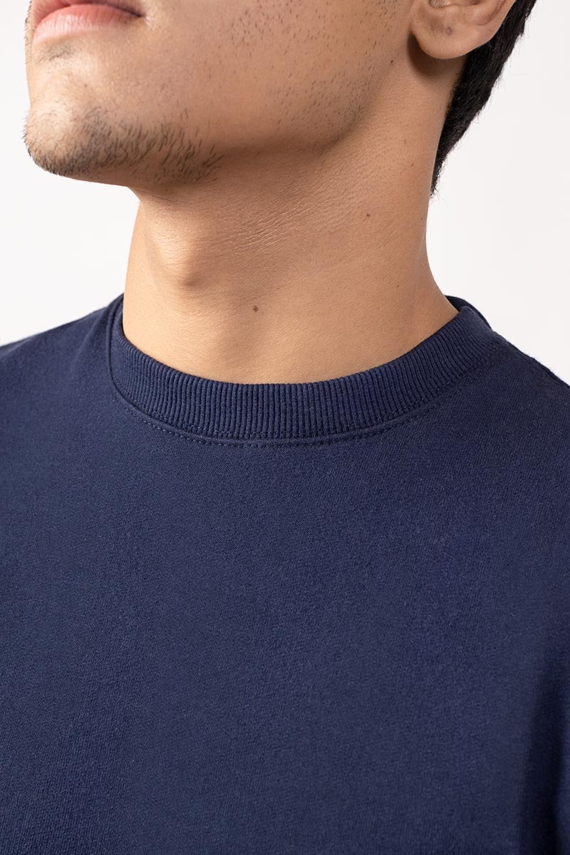 Navy Sweat Shirt JKT-MSS-17-02