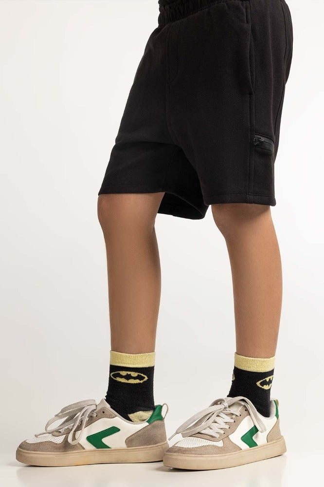 Junior Boy Black Basic Short JB-SHT-SS24-004