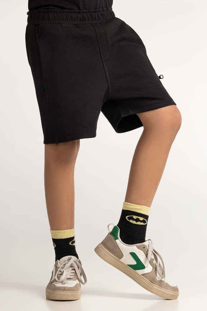 Junior Boy Black Basic Short JB-SHT-SS24-004