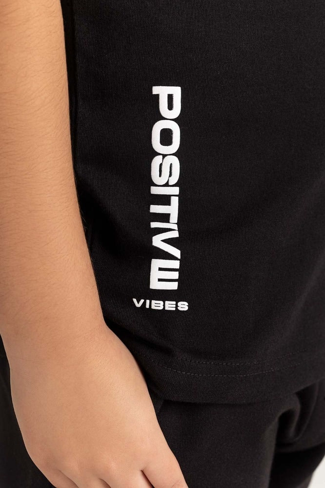 Junior Boy Black Tee JB-TS-SS24-004