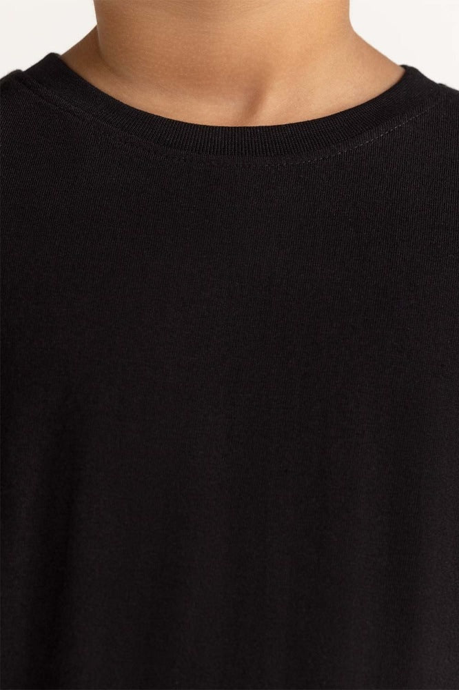 Junior Boy Black Tee JB-TS-SS24-004