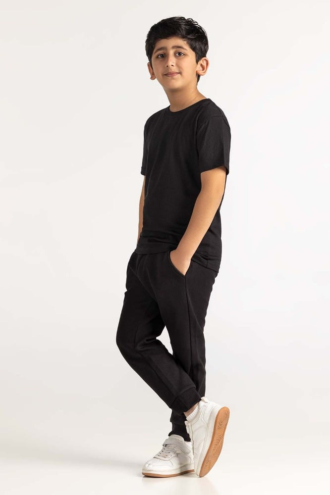 Junior Boy Black Tee JB-TS-SS24-004