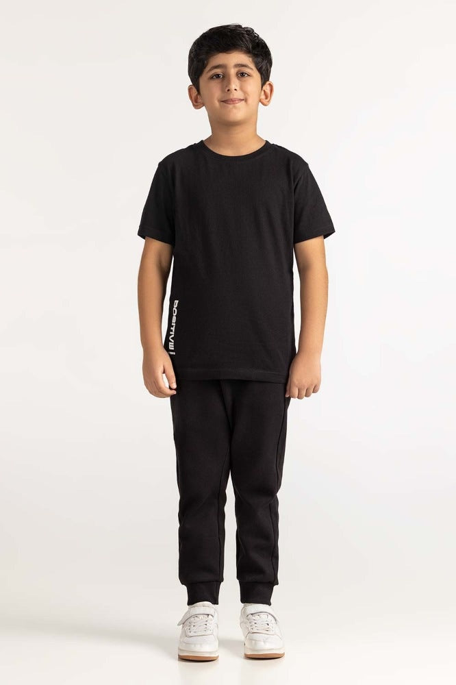 Junior Boy Black Tee JB-TS-SS24-004