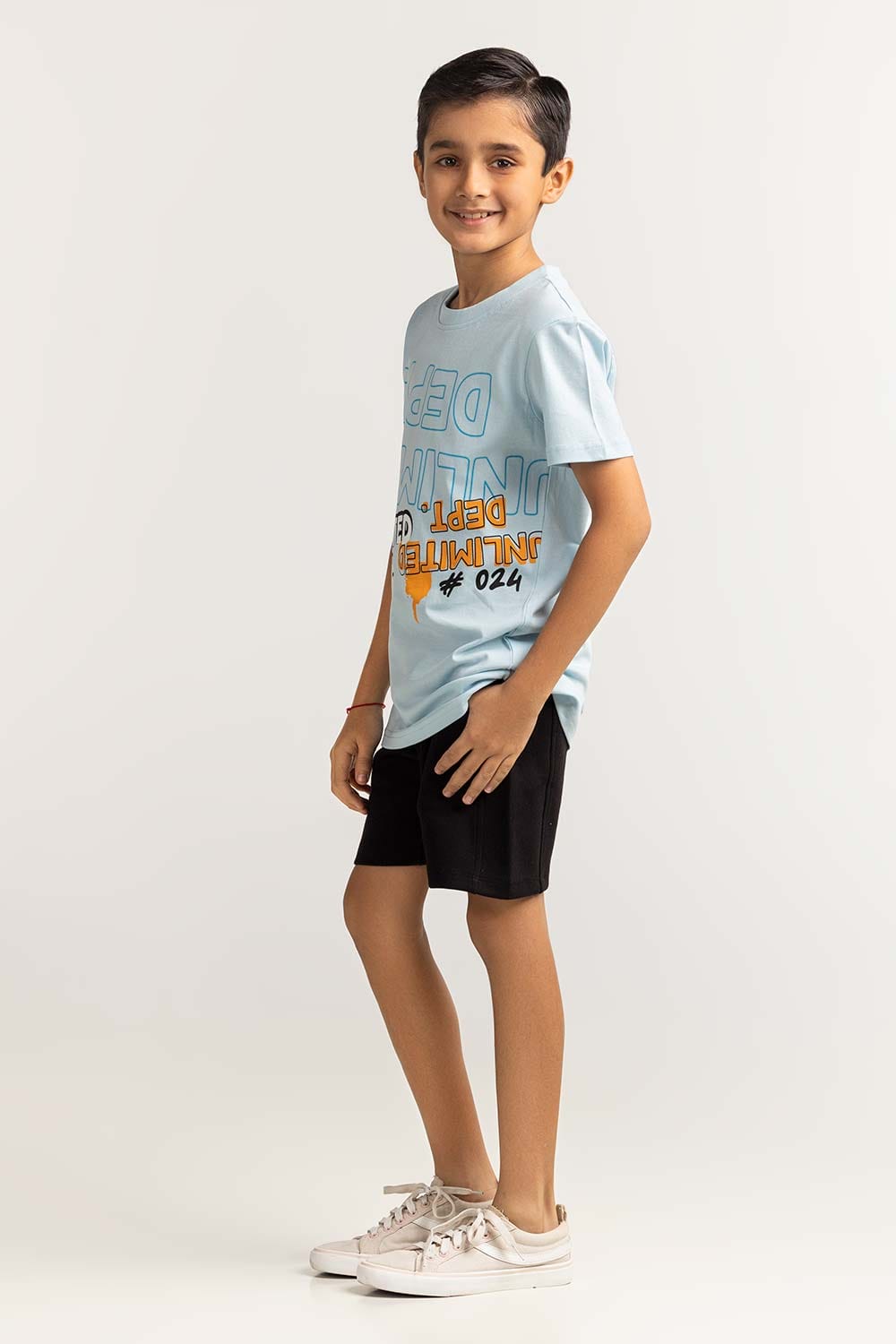 Junior Boy Blue Printed Tee JB-TS-SS24-006