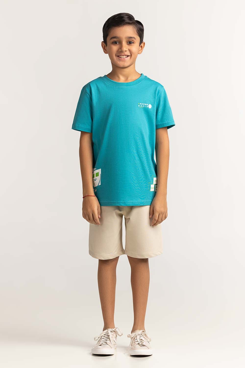 Junior Boy Blue Printed Tee JB-TS-SS24-026