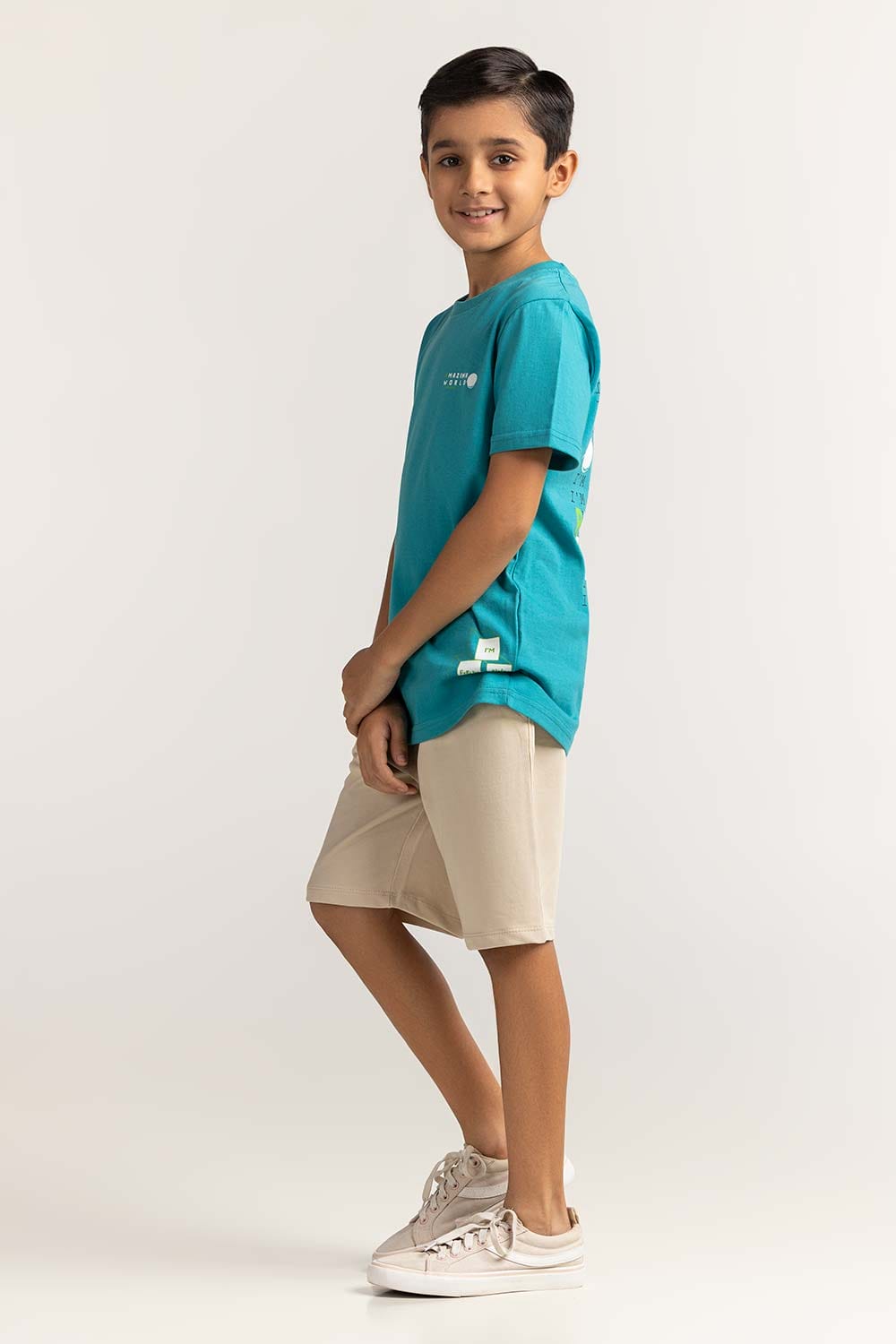 Junior Boy Blue Printed Tee JB-TS-SS24-026