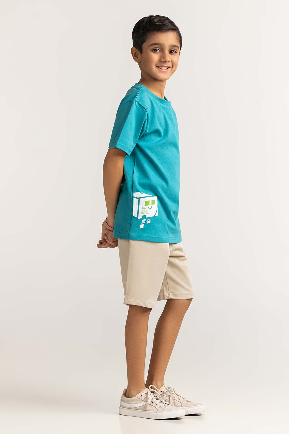 Junior Boy Blue Printed Tee JB-TS-SS24-026