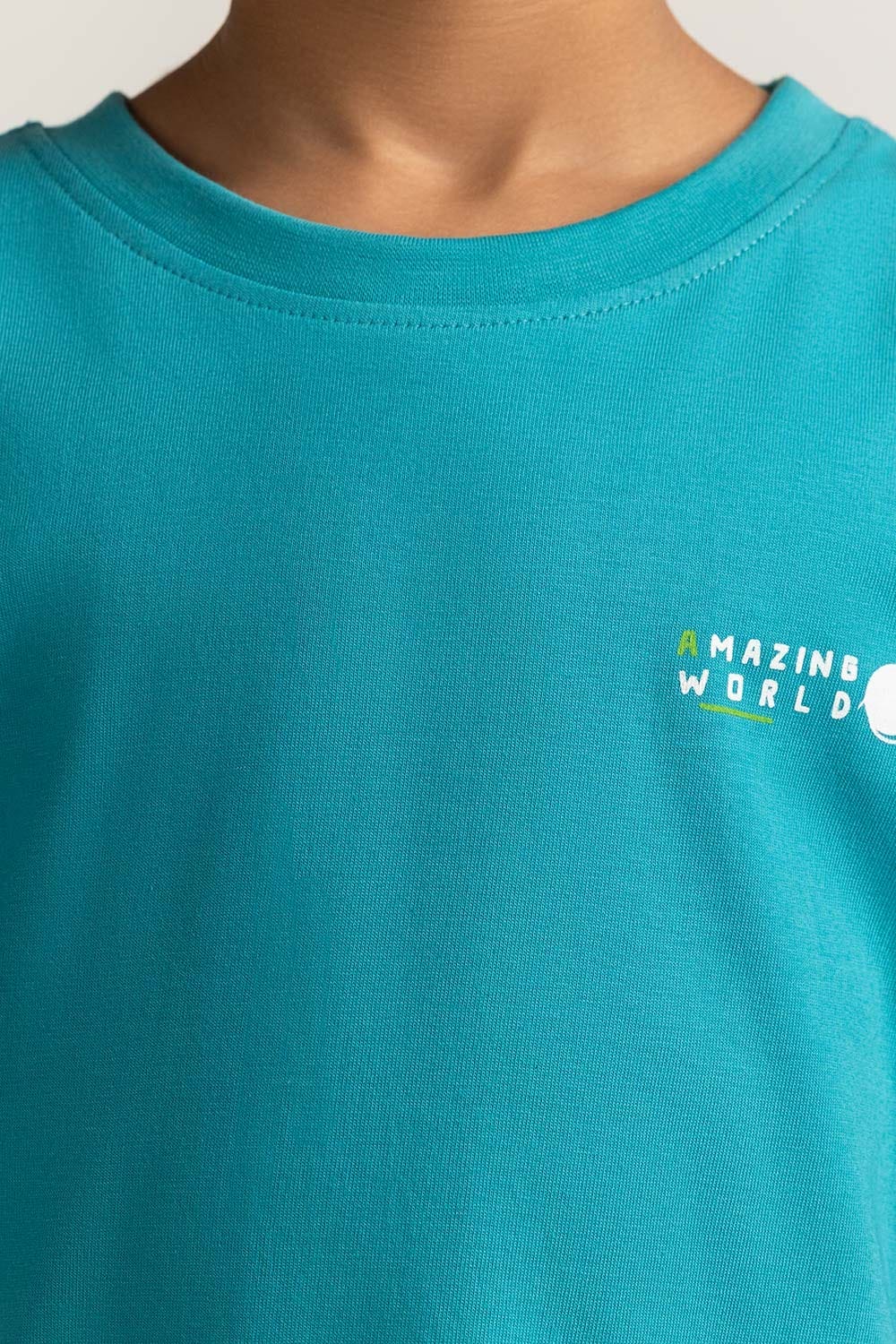 Junior Boy Blue Printed Tee JB-TS-SS24-026