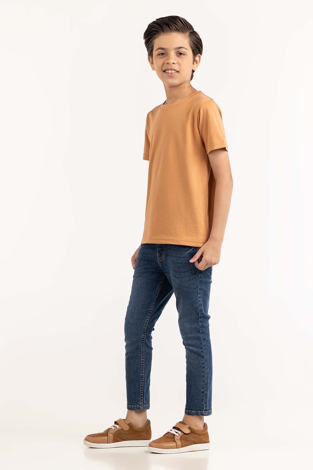 Junior Boy Brown T-Shirt 231-313-001 C