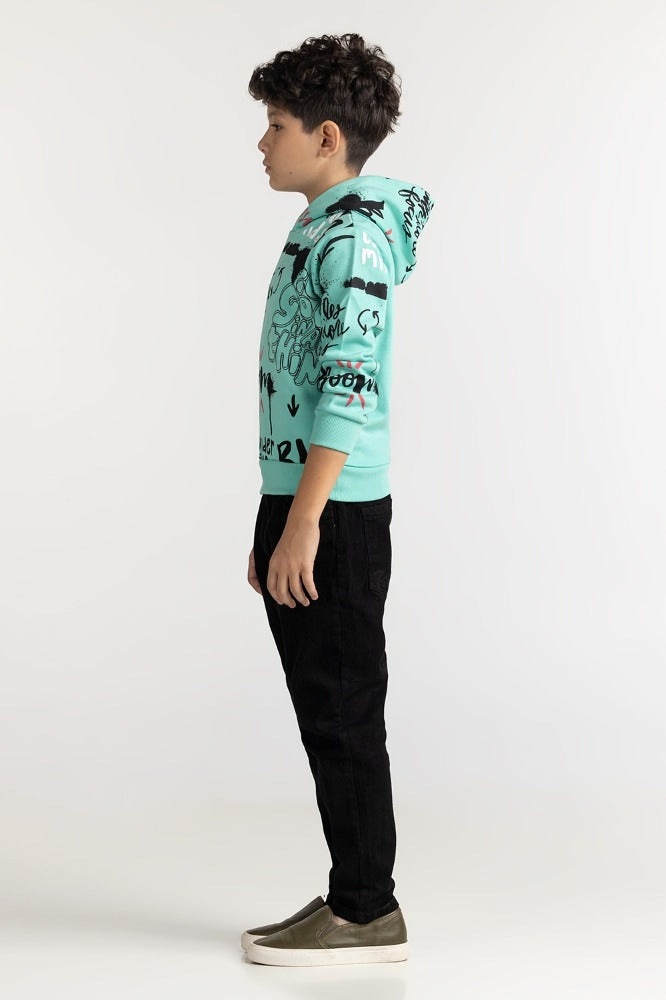 Junior Boy Cascade Printed Sweatshirt 224-312-048
