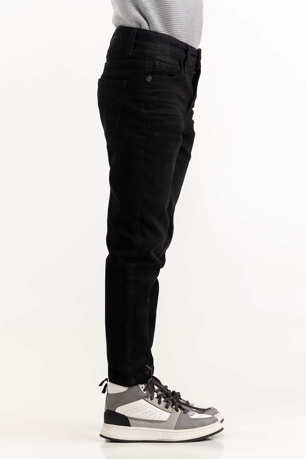 Junior Boy Charcoal Jeans With An Adjustable Inner Waistband 224-321-009