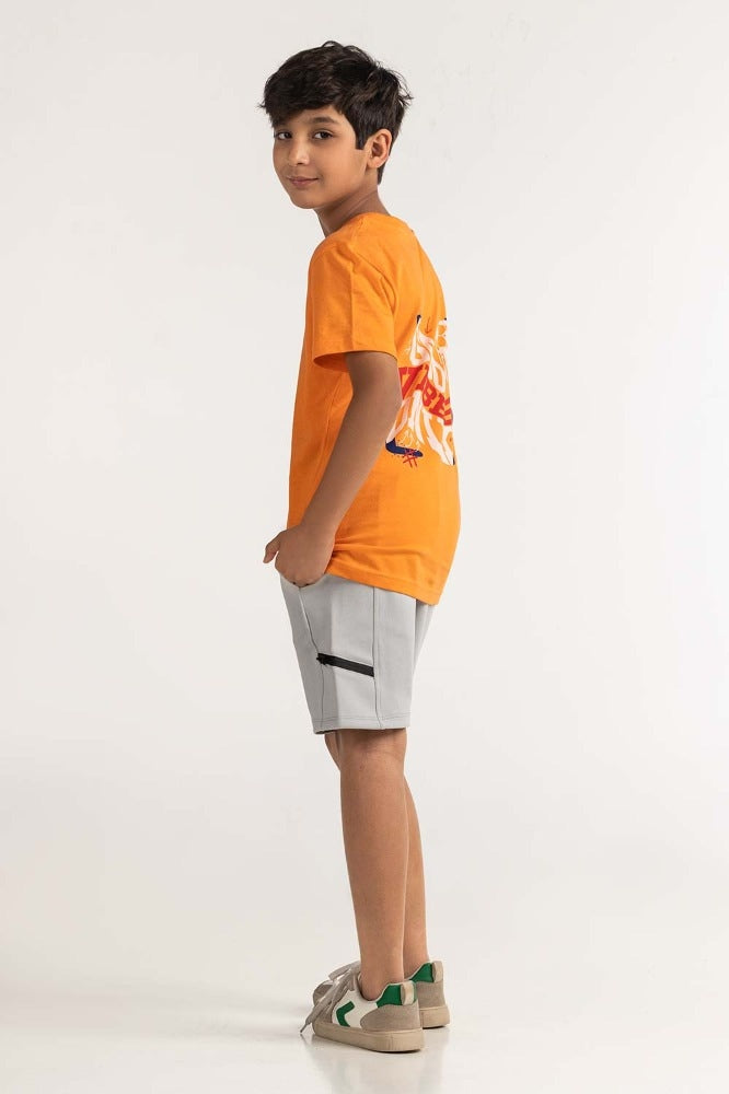 Junior Boy Coral Printed Tee JB-TS-SS24-028