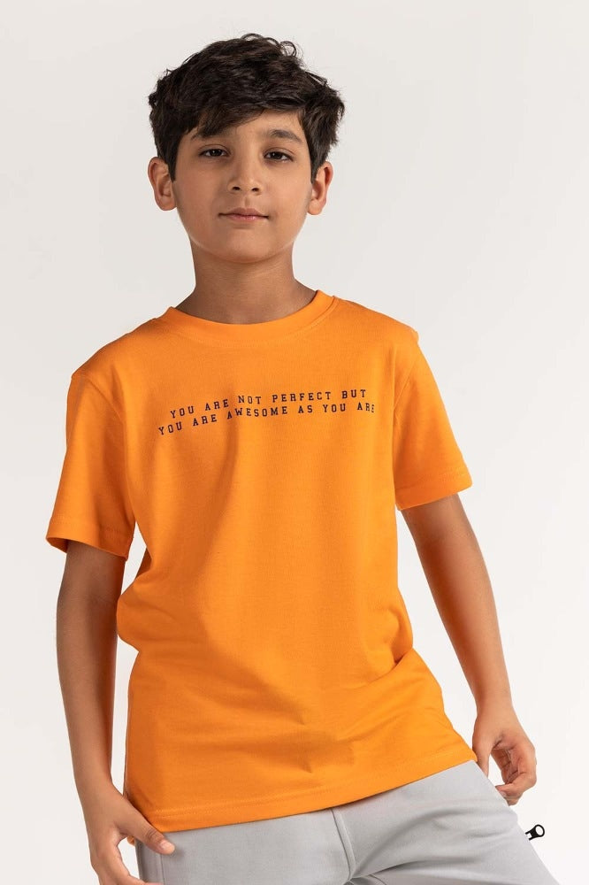 Junior Boy Coral Printed Tee JB-TS-SS24-028